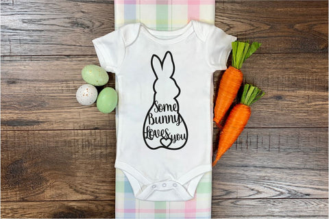Easter svg. Easter bunny svg. Some Bunny Loves you. SVG Createya Design 