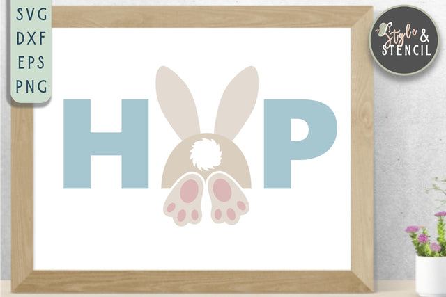 Easter SVG - Easter Bunny SVG Style and Stencil 