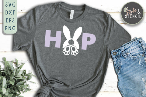 Easter SVG - Easter Bunny SVG Style and Stencil 