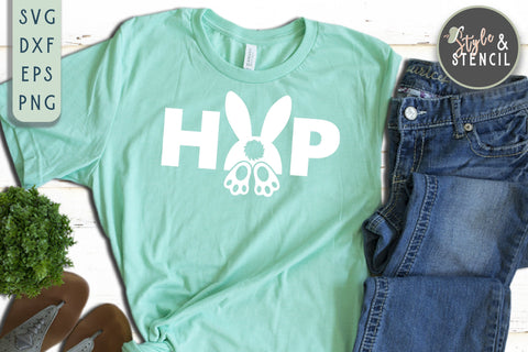 Easter SVG - Easter Bunny SVG Style and Stencil 