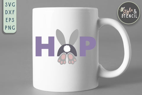 Easter SVG - Easter Bunny SVG Style and Stencil 