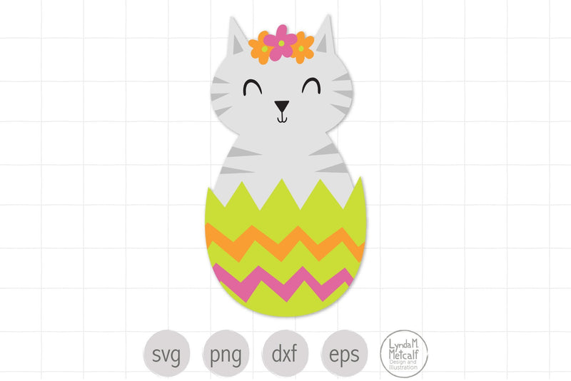 Easter SVG, Easter Cat SVG, Easter svg for Kids SVG Lynda M Metcalf 