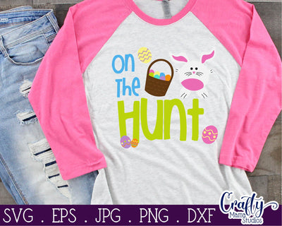 Easter SVG - Easter Eggs SVG - Easter SVG for Kids - On The Hunt Svg SVG Crafty Mama Studios 
