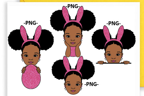 Easter Svg, Easter Girl, Easter Bundle Svg, Egg, Easter Day Svg, Peekaboo Girl Svg, Afro Girl Svg, African American, Easter Cut file SVG 1uniqueminute 