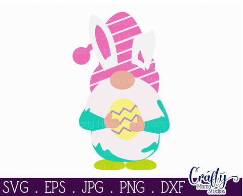 Easter SVG - Easter Gnomes SVG - Easter Bunny SVG - Gnome Bunny SVG Crafty Mama Studios 