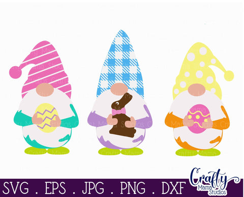 Easter SVG - Easter Gnomes SVG - Easter Bunny SVG SVG Crafty Mama Studios 