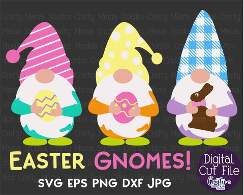 Easter SVG - Easter Gnomes SVG - Easter Bunny SVG SVG Crafty Mama Studios 