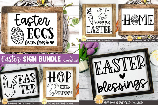 Easter SVG | Easter Sign SVG Bundle SVG Cheese Toast Digitals 