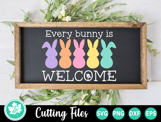 Easter SVG | Easter Sign SVG | Every Bunny Welcome SVG TrueNorthImagesCA 