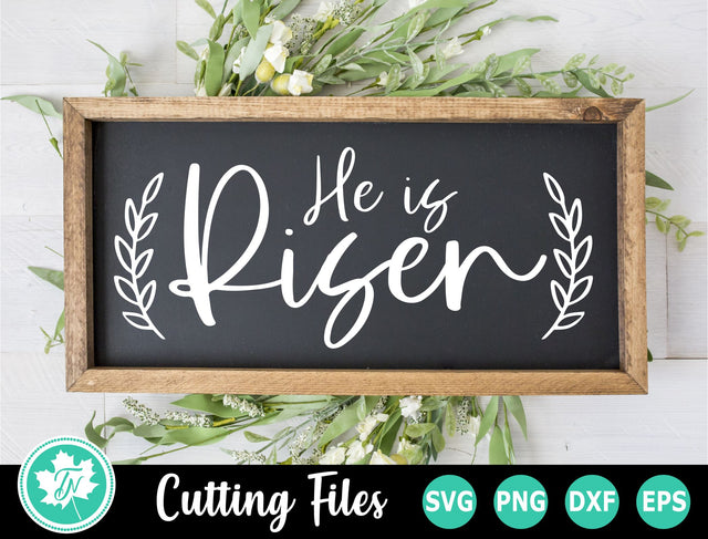 Easter SVG | Easter Sign SVG | He is Risen SVG SVG TrueNorthImagesCA 