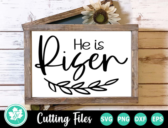 Easter SVG | Easter Sign SVG | He is Risen SVG TrueNorthImagesCA 