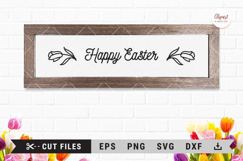 Easter svg files, Easter bunny, Spring flowers, Easter eggs SVG ClipartMuchLove 