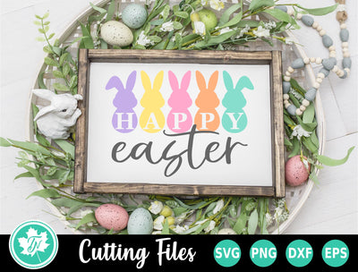 Easter SVG | Happy Easter SVG | Bunny SVG SVG TrueNorthImagesCA 