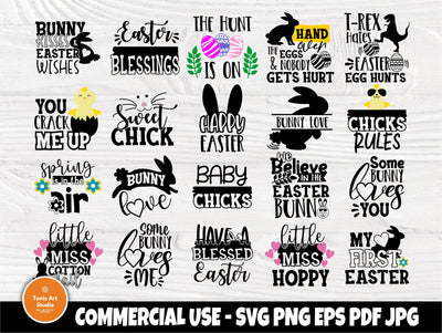 Easter SVG | Happy Easter Svg | Easter Svg Designs | Bunny Svg | Boy Svg | Girl Svg | Easter Cut Files | Easter Signs | Svg Png Pdf Eps Jpg SVG TonisArtStudio 