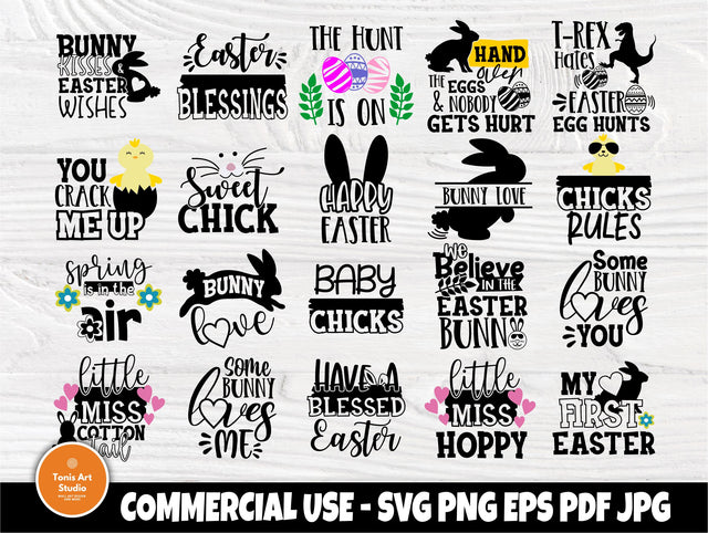 Easter SVG | Happy Easter Svg | Easter Svg Designs | Bunny Svg | Boy Svg | Girl Svg | Easter Cut Files | Easter Signs | Svg Png Pdf Eps Jpg SVG TonisArtStudio 