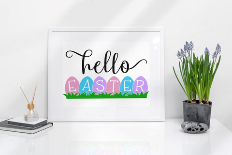 Easter SVG , Hello Easter SVG File , Easter Shirt SVG, Easter SVG, Spring SVG, Easter SVG for Shirts, Easter Quotes, Cut Files SVG NS Arts Shop 