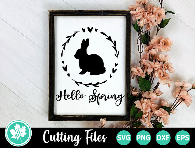 Easter SVG | Hello Spring SVG | Easter Bunny SVG SVG TrueNorthImagesCA 