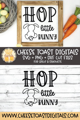 Easter SVG | Hop Little Bunny SVG Cheese Toast Digitals 