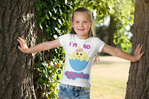 Easter Svg - I'm So Eggstra - Chick - Easter Egg SVG Crafty Mama Studios 