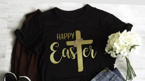 Easter SVG, religious Easter shirt with christian Cross, cut file SVG Maggie Do Design 