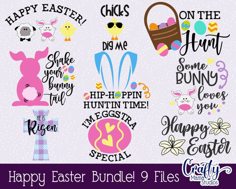 Easter Svg, Shake Your Bunny Tail, Easter Bunny Kids Shirt SVG Crafty Mama Studios 