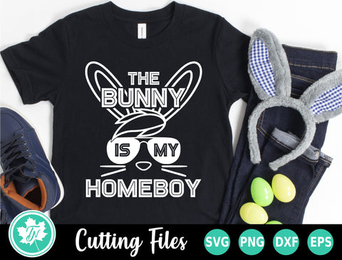 Easter SVG | The Bunny is my Homeboy SVG TrueNorthImagesCA 