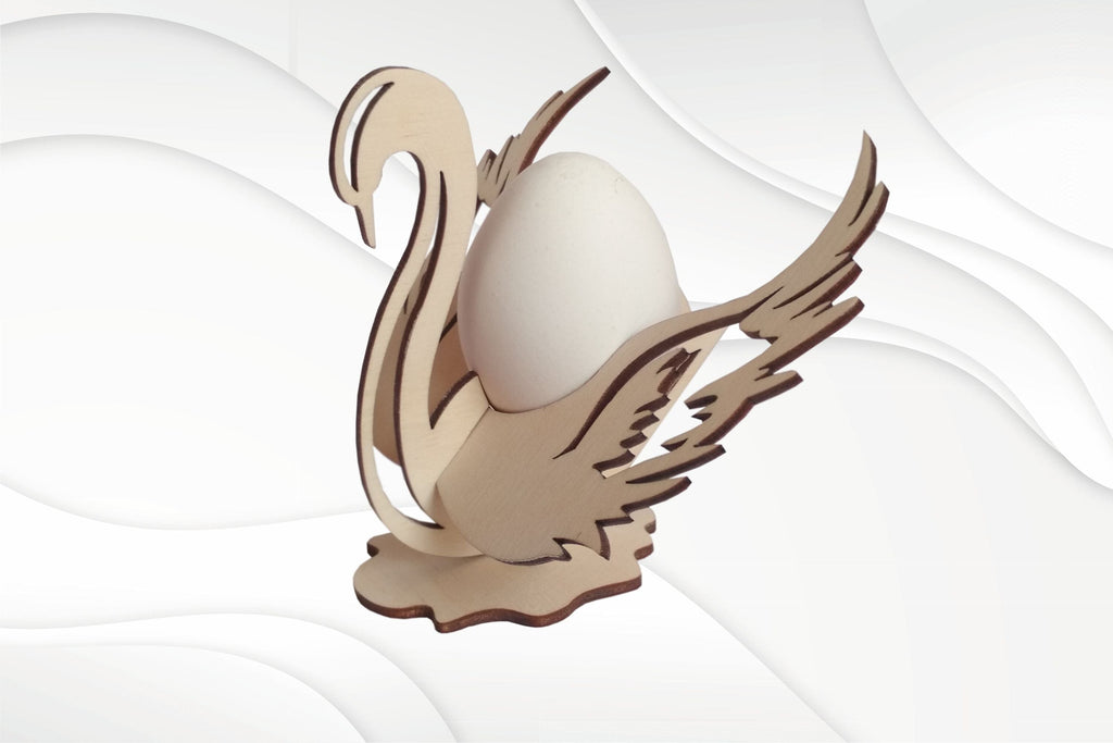 Easter swan egg holder, svg dxf design laser cutting. 3D puzzles. - So ...