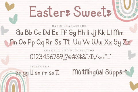 Easter Sweet Font AEN Creative Store 