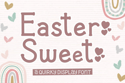 Easter Sweet Font AEN Creative Store 