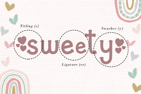 Easter Sweet Font AEN Creative Store 