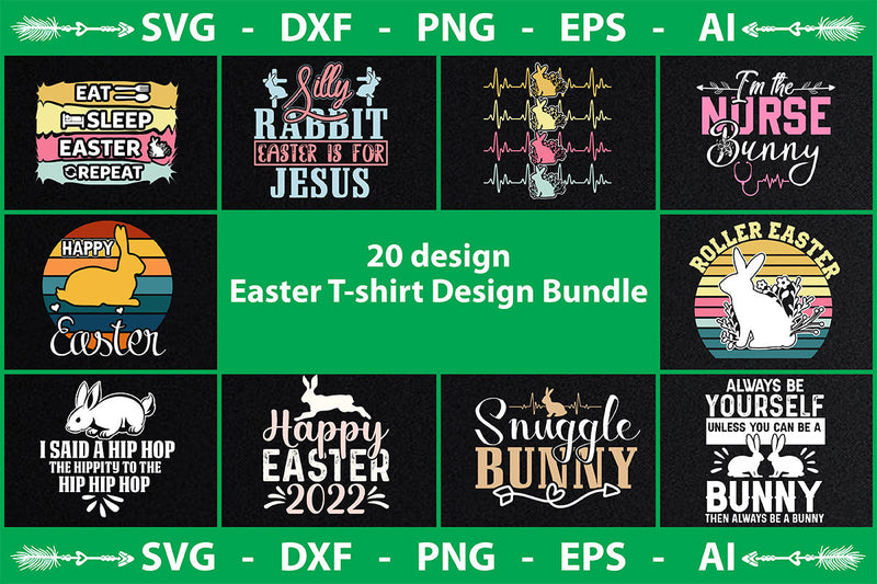 Easter T-Shirt Design Bundle SVG shah alam 