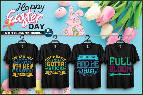 Easter T-shirt Designs - Mini Bundles-5,Easter SVG Bundle, Easter SVG, Happy Easter SVG, Easter Bunny svg, Retro Easter Designs svg, Easter for Kids, SVG SH_Tee store 
