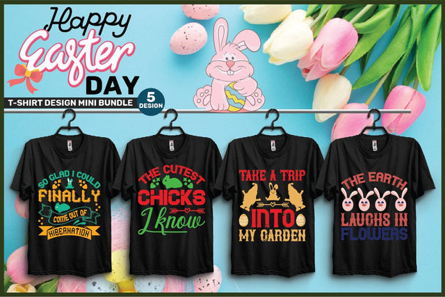 Easter T-shirt Designs - Mini Bundles-5,Easter SVG Bundle, Easter SVG, Happy Easter SVG, Easter Bunny svg, Retro Easter Designs svg, Easter for Kids, SVG SH_Tee store 
