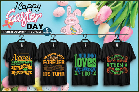 Easter T-shirt Designs - Mini Bundles-5,Easter SVG Bundle, Easter SVG, Happy Easter SVG, Easter Bunny svg, Retro Easter Designs svg, Easter for Kids, SVG SH_Tee store 