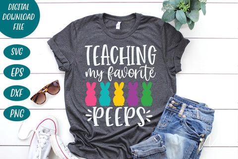 Easter teacher svg, Teaching My Favorite Peeps svg SVG Isabella Machell 
