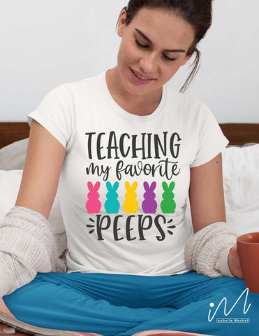 Easter teacher svg, Teaching My Favorite Peeps svg SVG Isabella Machell 