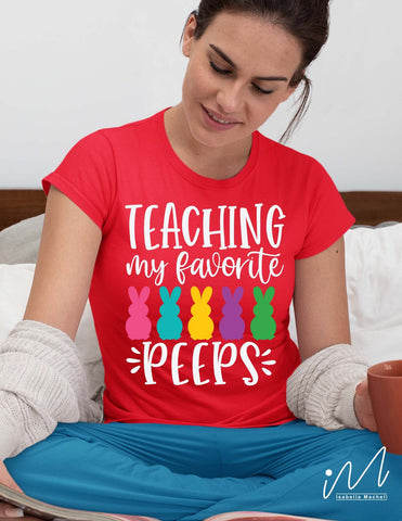 Easter teacher svg, Teaching My Favorite Peeps svg SVG Isabella Machell 