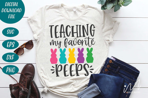 Easter teacher svg, Teaching My Favorite Peeps svg SVG Isabella Machell 