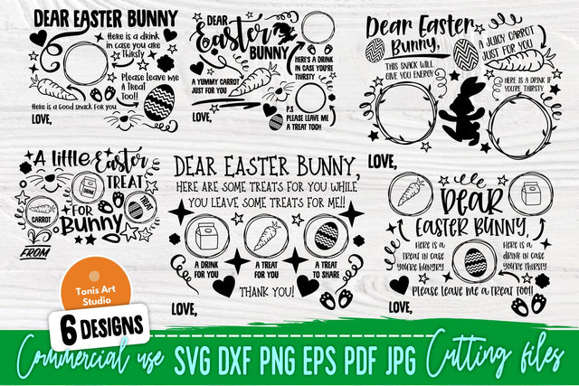 Easter Tray SVG Bundle, Dear Easter Bunny Svg SVG TonisArtStudio 