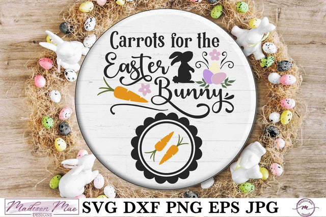 Easter Tray SVG, Carrots for the Easter Bunny SVG Madison Mae Designs 