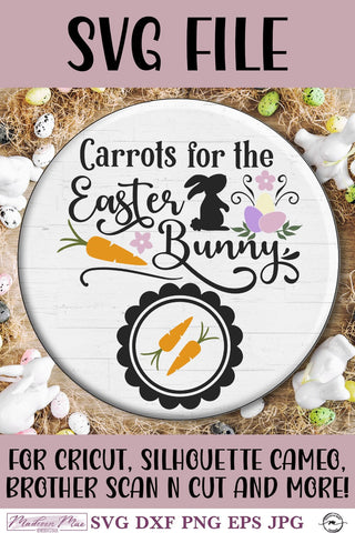 Easter Tray SVG, Carrots for the Easter Bunny SVG Madison Mae Designs 