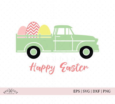 Easter Truck SVG Cut Files SVG SVG Cut Studio 