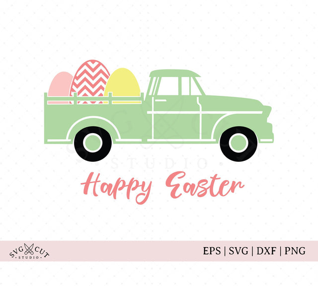 Easter Truck SVG Cut Files SVG SVG Cut Studio 