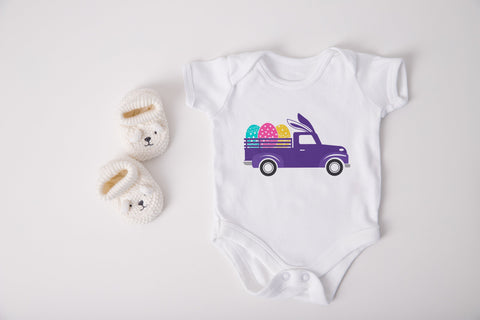Easter Truck SVG Easter Cut File for Cricut, Vintage Pickup Easter Egg Truck SVG, Bunny Carrot Truck SVG SVG SmmrDesign 