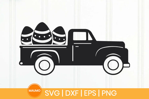 Easter truck with eggs svg quote SVG Maumo Designs 