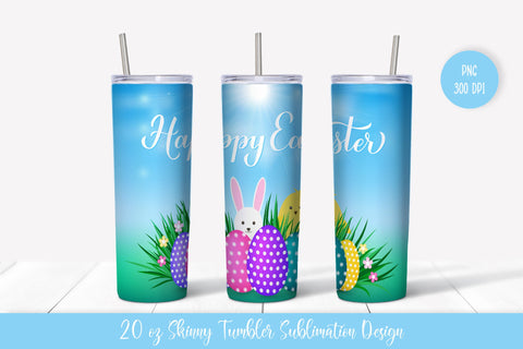 Easter tumbler. 20oz Skinny Tumbler Sublimation Design. Sublimation Vera Fedorova 