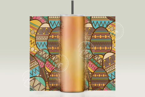 Easter Tumbler, Add Your Name Tumbler, Boho Egg Wrap, Aztec Western Easter Egg Pattern, 20 oz Skinny Tumbler Seamless Design Sublimation PNG Sublimation Syre Digital Creations 