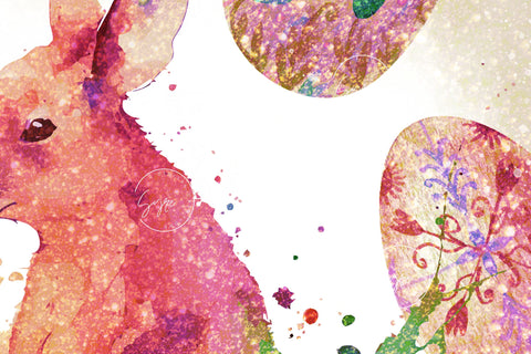 Easter Tumbler, Easter Egg Tumbler, Rabbit Glitter Seamless Pattern, Bunny Wrap, Easter Egg Pattern, 20 oz Skinny Tumbler Design Sublimation Sublimation Syre Digital Creations 