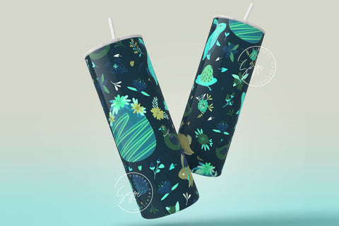 Easter Tumbler, Easter Egg Tumbler, Rabbit Tumbler Seamless Pattern, Bunny Wrap, Easter Egg Pattern, 20 oz Skinny Tumbler Design Sublimation Sublimation Syre Digital Creations 