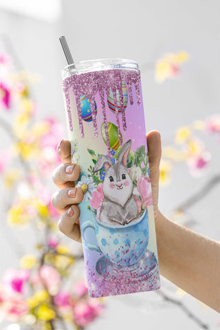 Easter Tumbler PNG Sublimation, SKINNY TUMBLER 20oz Sublimation Png, Bunny Tumbler Sublimation Designs Sublimation CaldwellArt 